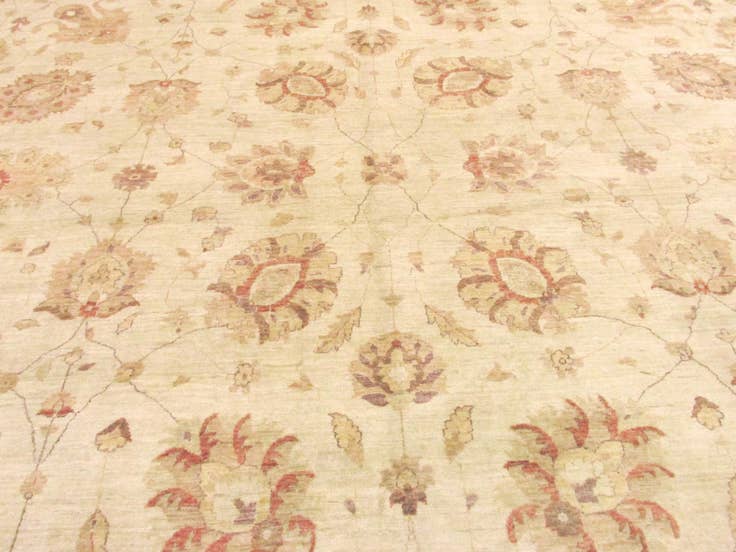 Detail image of 16' 11 x 25' 6 Hand Knotted Peshawar Ziegler Oriental Rug