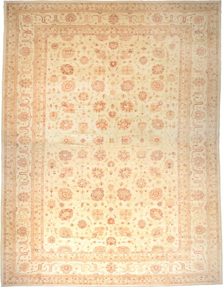 Detail image of 16' 11 x 25' 6 Hand Knotted Peshawar Ziegler Oriental Rug