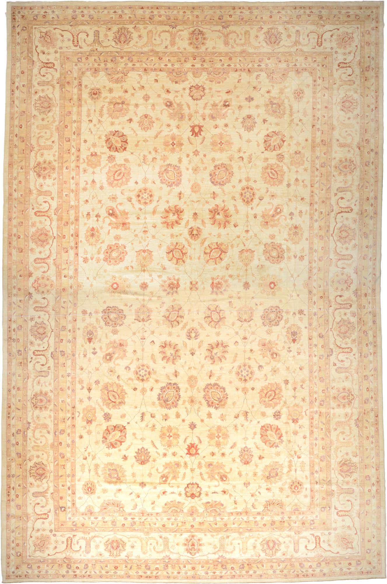 16' 11 x 25' 6 Hand Knotted Peshawar Ziegler Oriental Rug