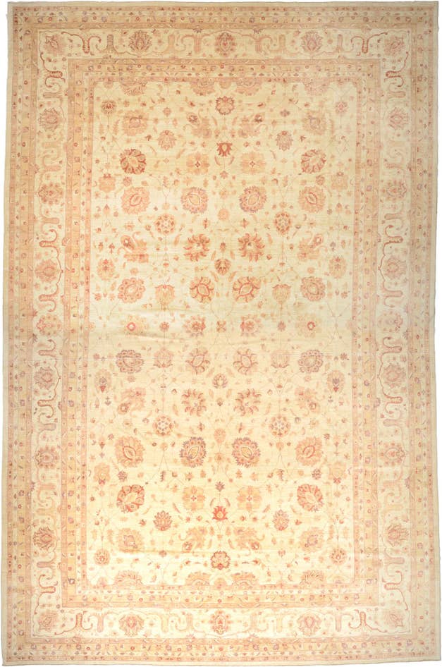 Detail image of 16' 11 x 25' 6 Hand Knotted Peshawar Ziegler Oriental Rug