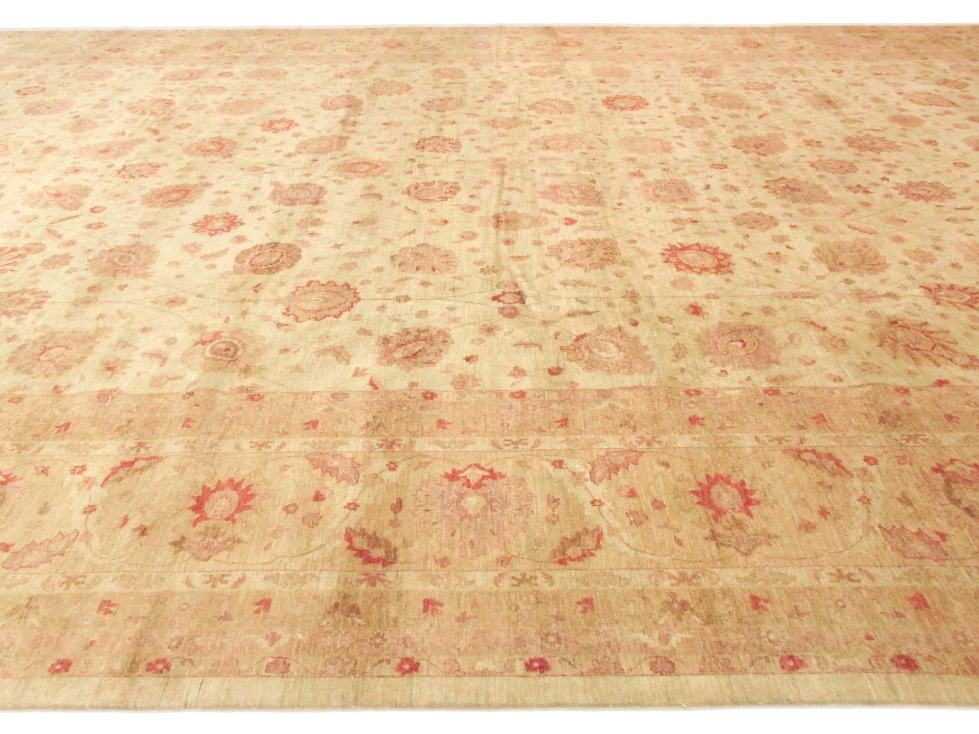 17' x 25' 2 Hand Knotted Peshawar Ziegler Oriental Rug