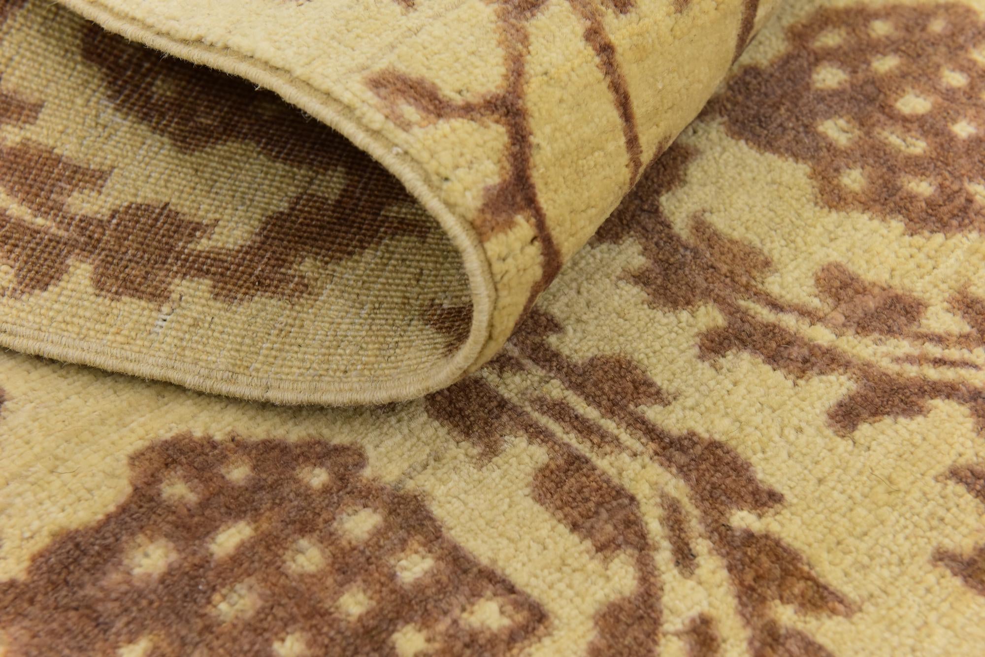 8' x 11' 2 Hand Knotted Peshawar Ziegler Rug