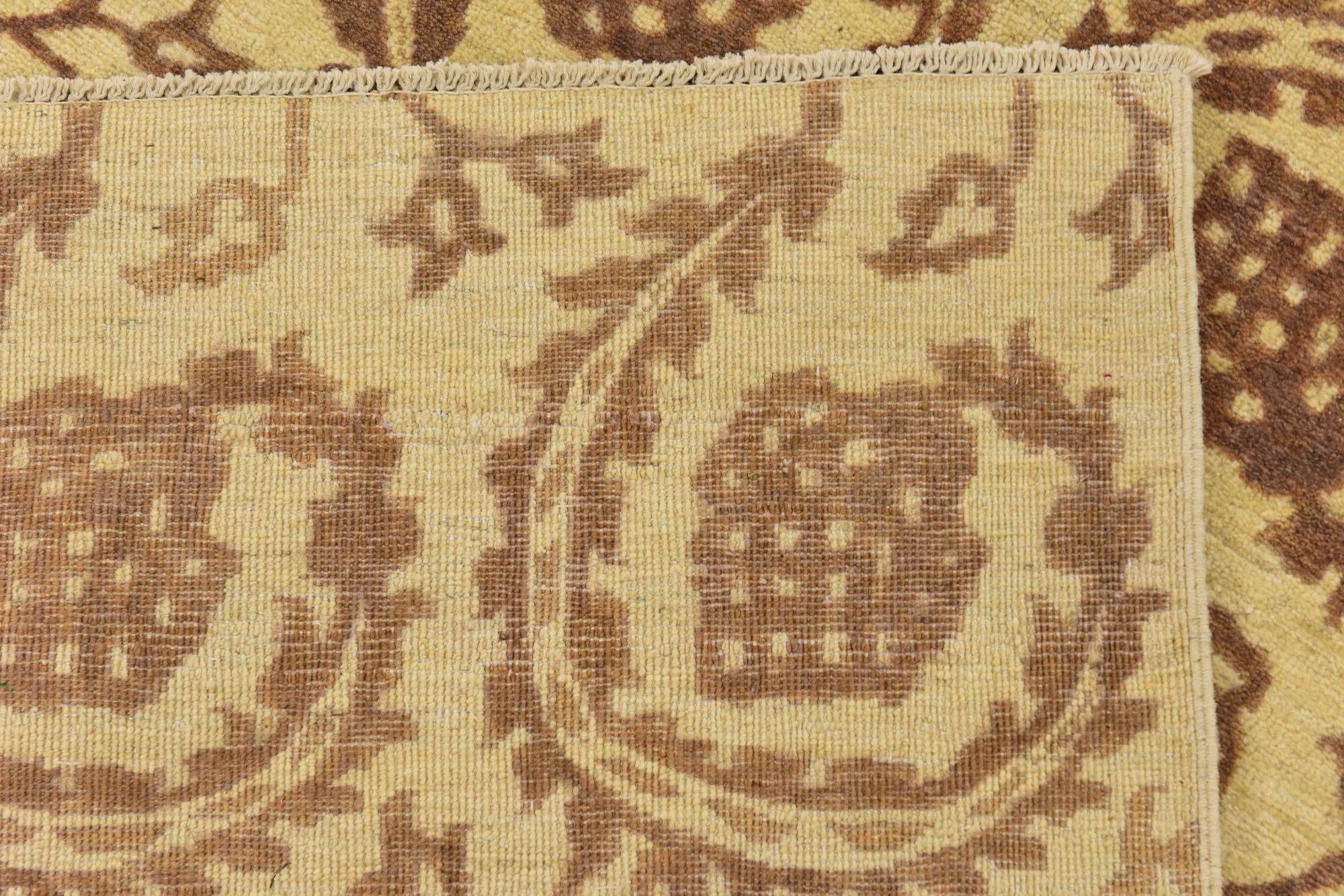 8' x 11' 2 Hand Knotted Peshawar Ziegler Rug