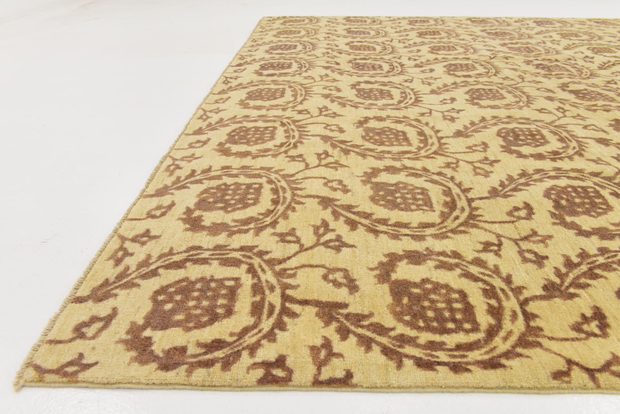 8' x 11' 2 Hand Knotted Peshawar Ziegler Rug