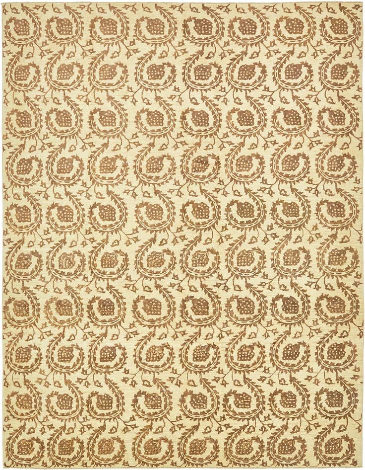 Detail image of 8' x 11' 2 Hand Knotted Peshawar Ziegler Rug