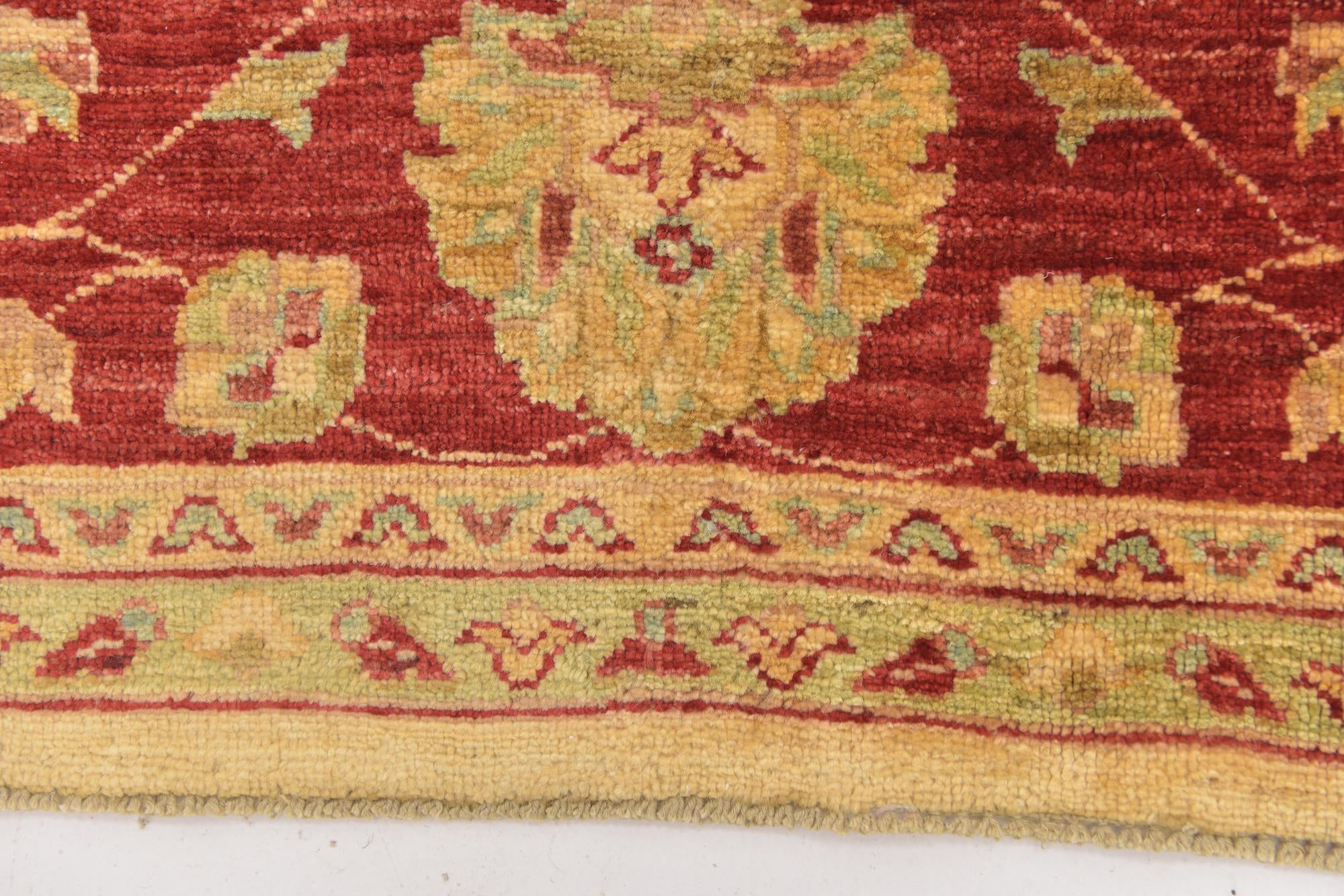 6' 6 x 8' 9 Hand Knotted Peshawar Ziegler Rug