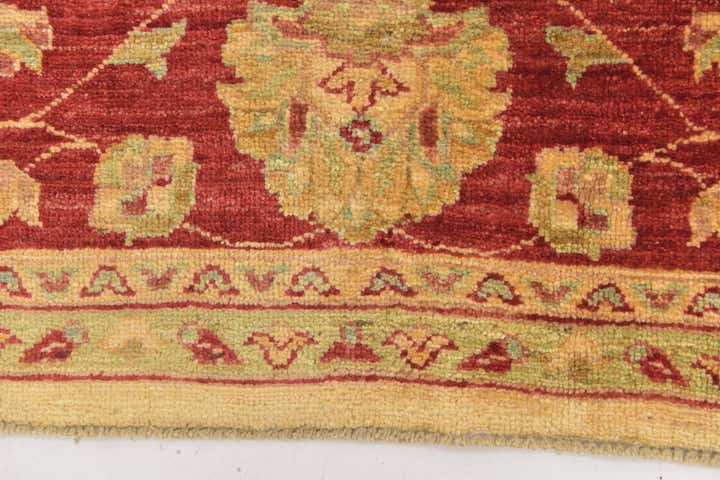 6' 6 x 8' 9 Hand Knotted Peshawar Ziegler Rug