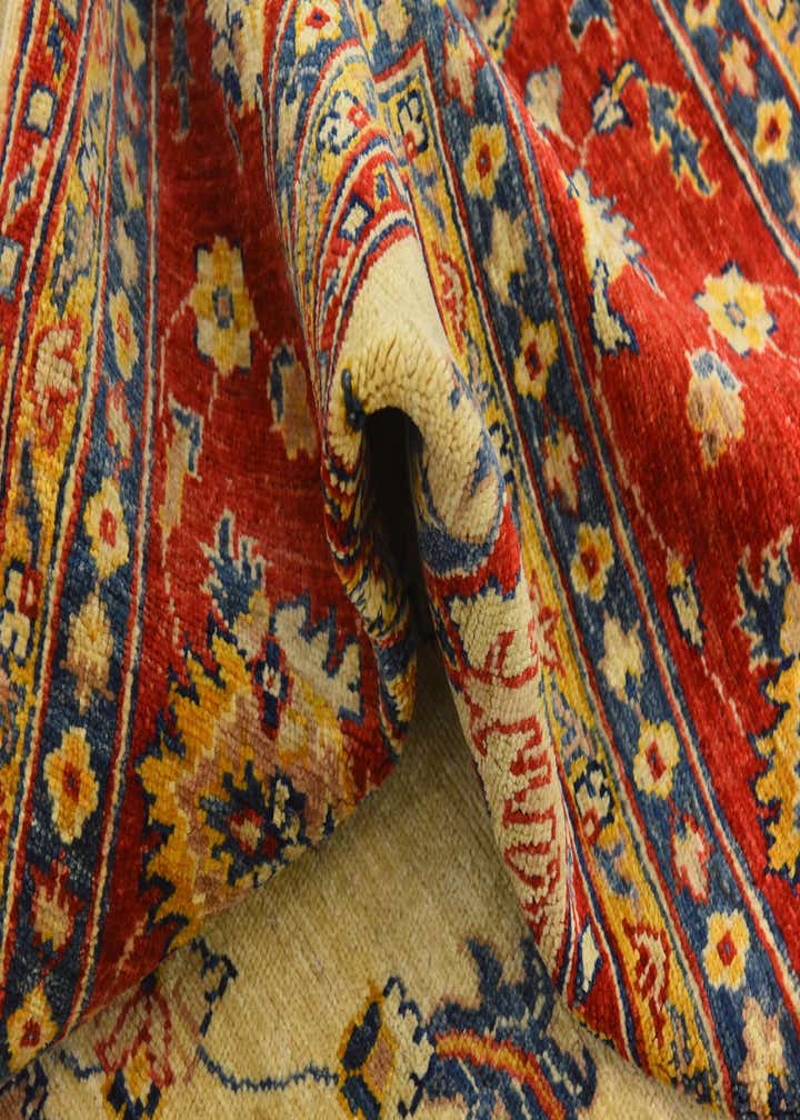 6' 3 x 10' 5 Hand Knotted Peshawar Ziegler Rug
