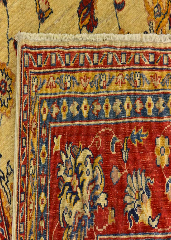 6' 3 x 10' 5 Hand Knotted Peshawar Ziegler Rug