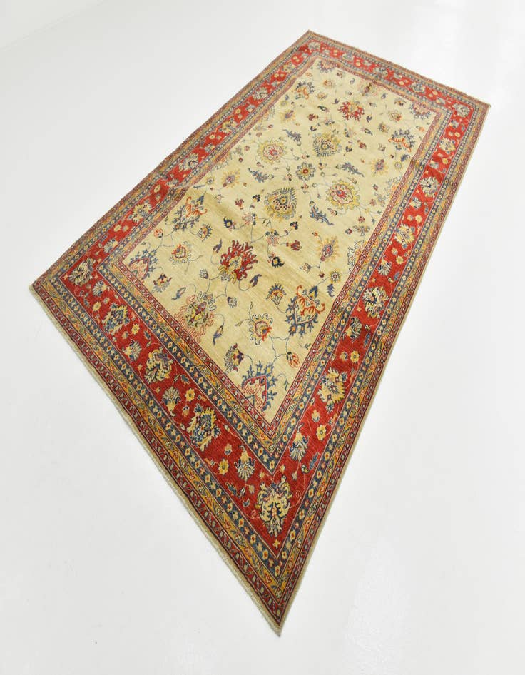 Detail image of 6' 3 x 10' 5 Hand Knotted Peshawar Ziegler Rug