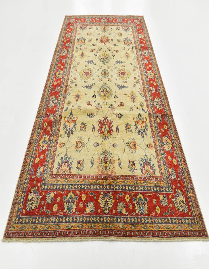 Detail image of 6' 3 x 10' 5 Hand Knotted Peshawar Ziegler Rug