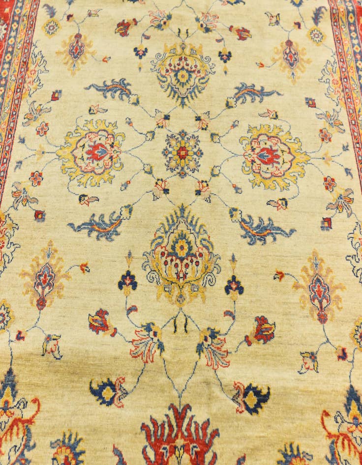 Detail image of 6' 3 x 10' 5 Hand Knotted Peshawar Ziegler Rug