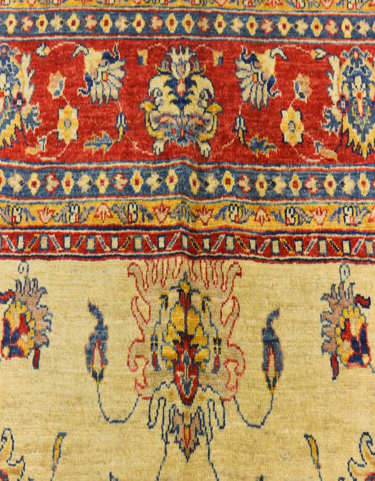 Detail image of 6' 3 x 10' 5 Hand Knotted Peshawar Ziegler Rug