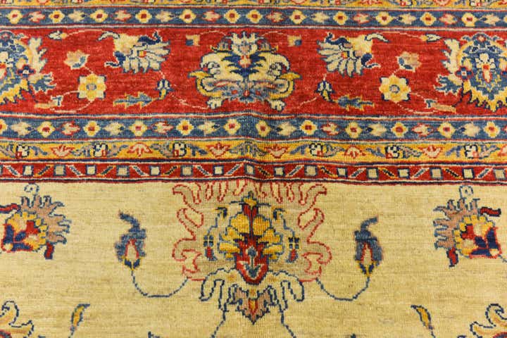 6' 3 x 10' 5 Hand Knotted Peshawar Ziegler Rug