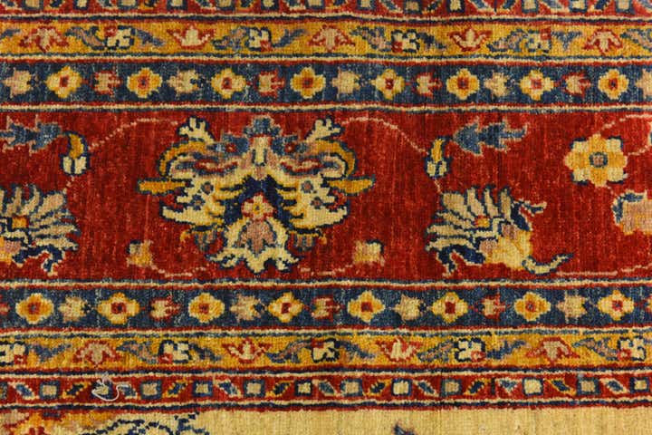 6' 3 x 10' 5 Hand Knotted Peshawar Ziegler Rug