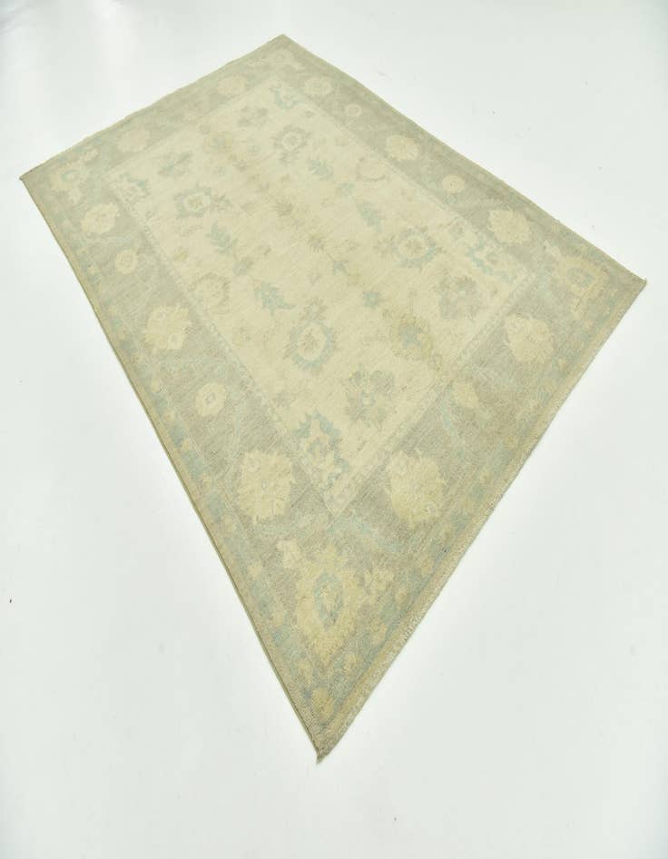 Detail image of 6' 7 x 9' 6 Hand Knotted Peshawar Ziegler Rug