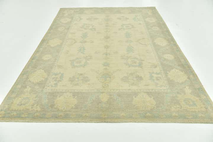 6' 7 x 9' 6 Hand Knotted Peshawar Ziegler Rug