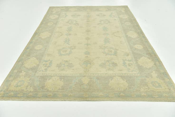 Detail image of 6' 7 x 9' 6 Hand Knotted Peshawar Ziegler Rug