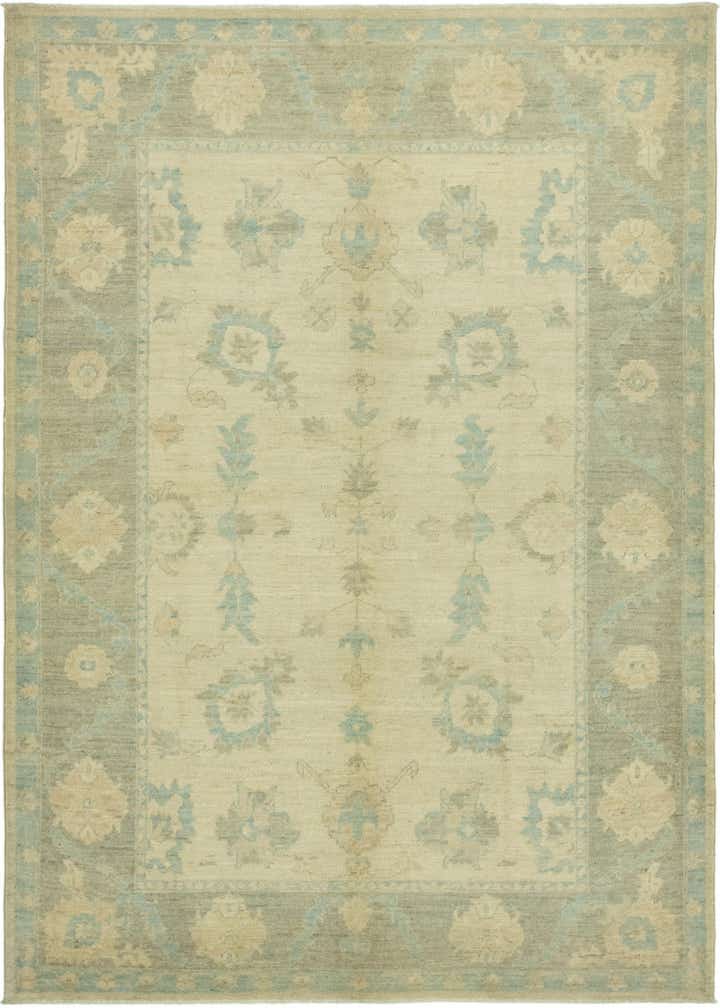 6' 7 x 9' 6 Hand Knotted Peshawar Ziegler Rug