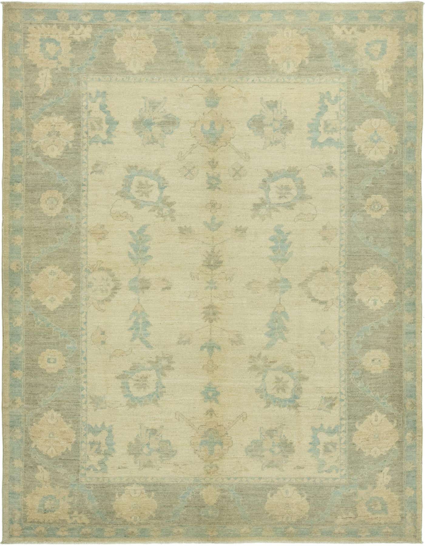 6' 7 x 9' 6 Hand Knotted Peshawar Ziegler Rug