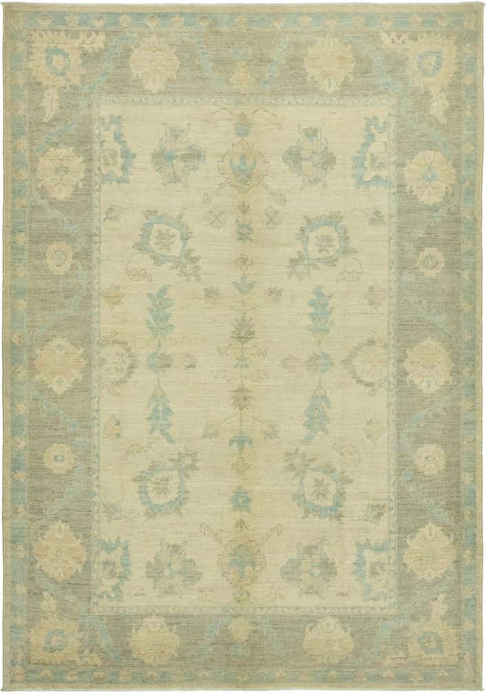 6' 7 x 9' 6 Hand Knotted Peshawar Ziegler Rug