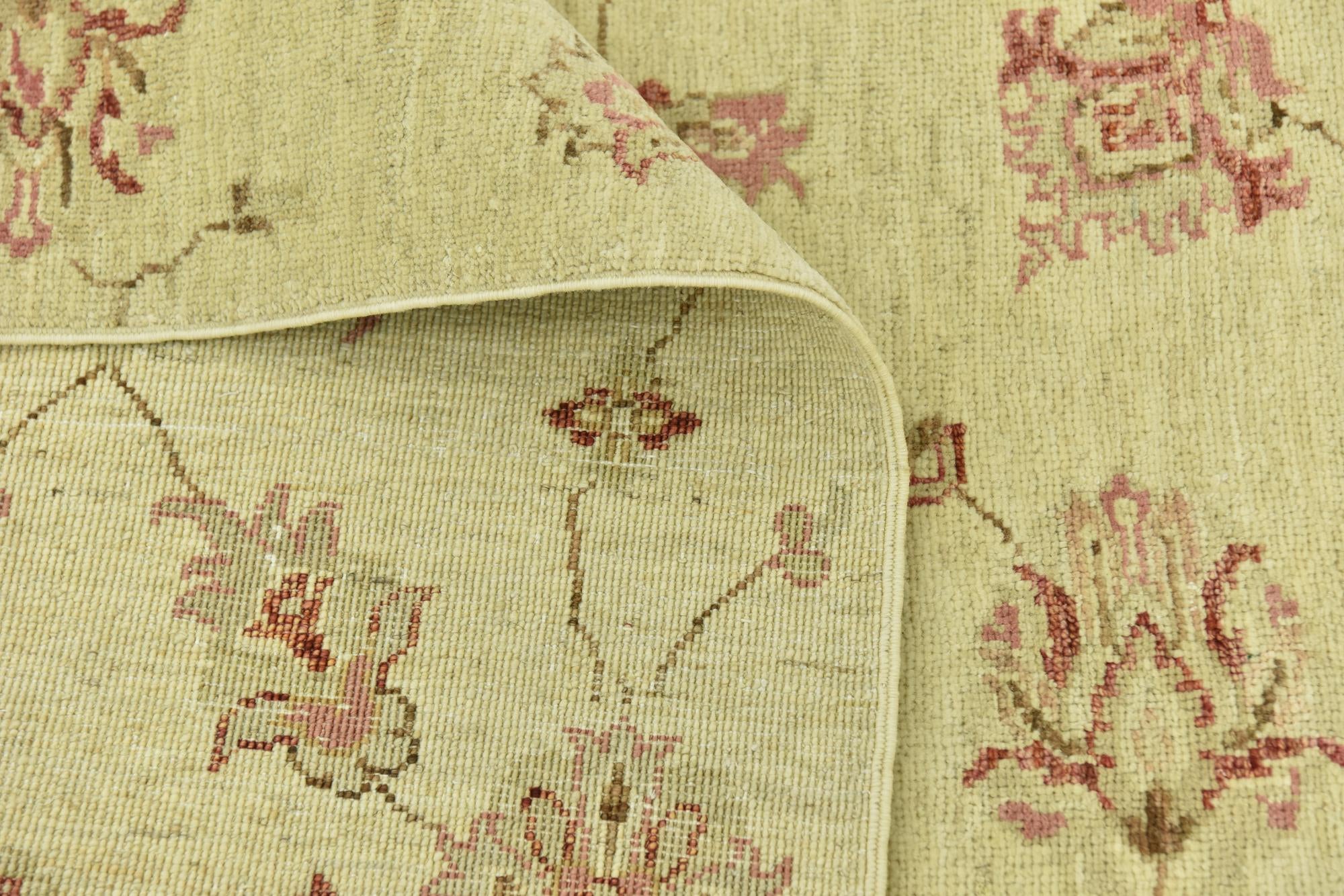 5' 7 x 7' 10 Hand Knotted Peshawar Ziegler Rug