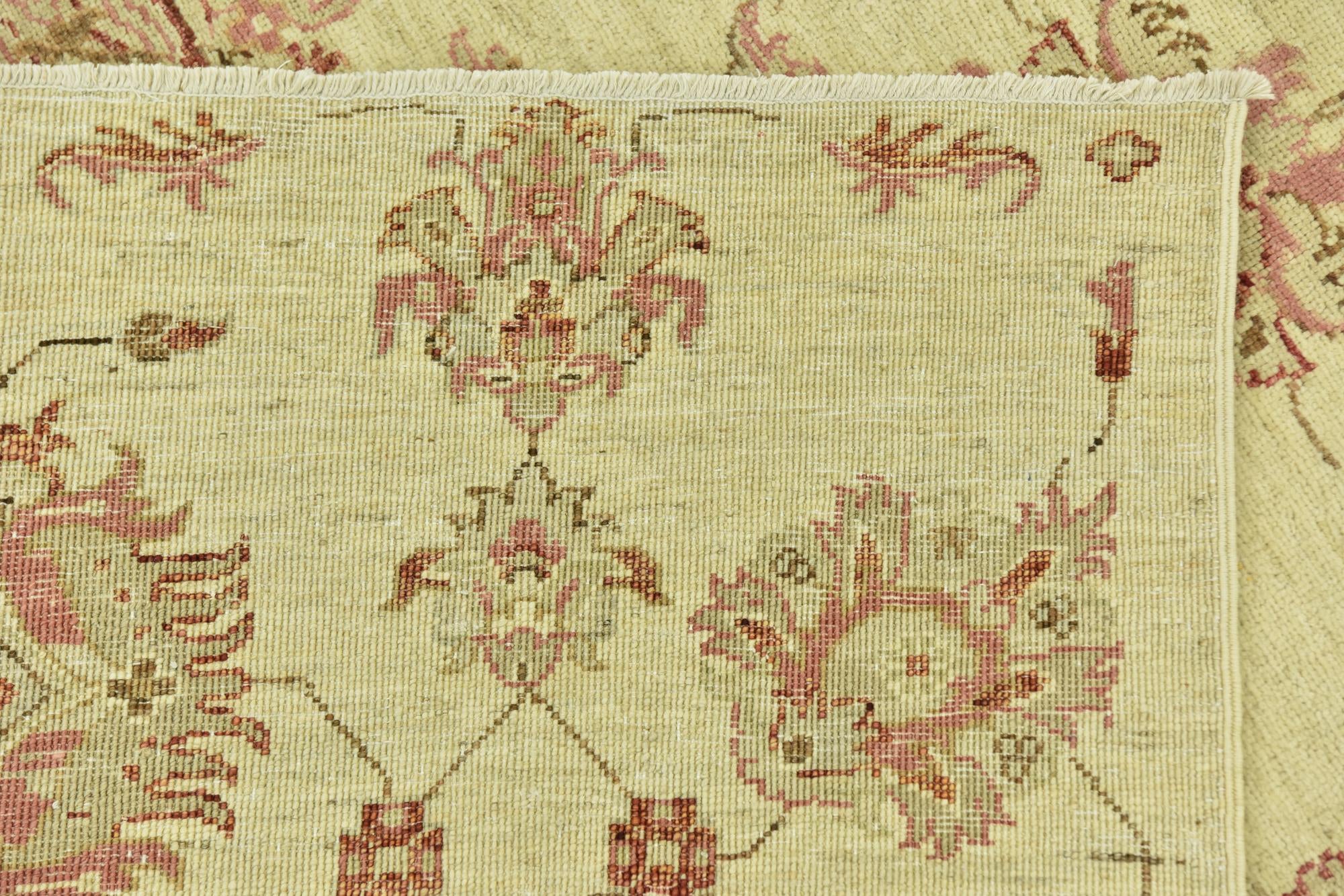5' 7 x 7' 10 Hand Knotted Peshawar Ziegler Rug