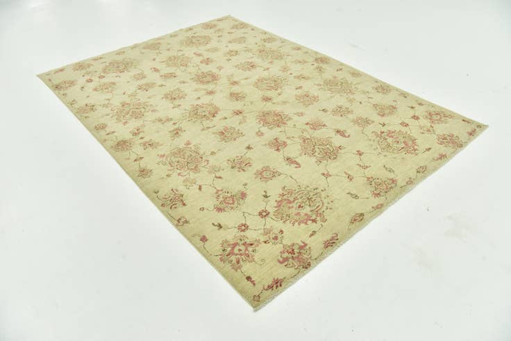 Detail image of 5' 7 x 7' 10 Hand Knotted Peshawar Ziegler Rug