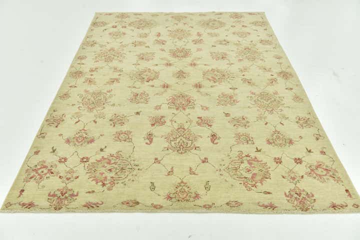 5' 7 x 7' 10 Hand Knotted Peshawar Ziegler Rug