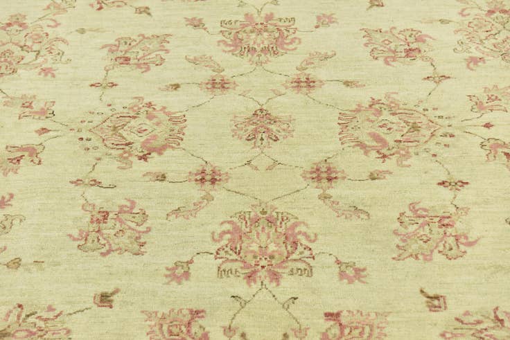 Detail image of 5' 7 x 7' 10 Hand Knotted Peshawar Ziegler Rug
