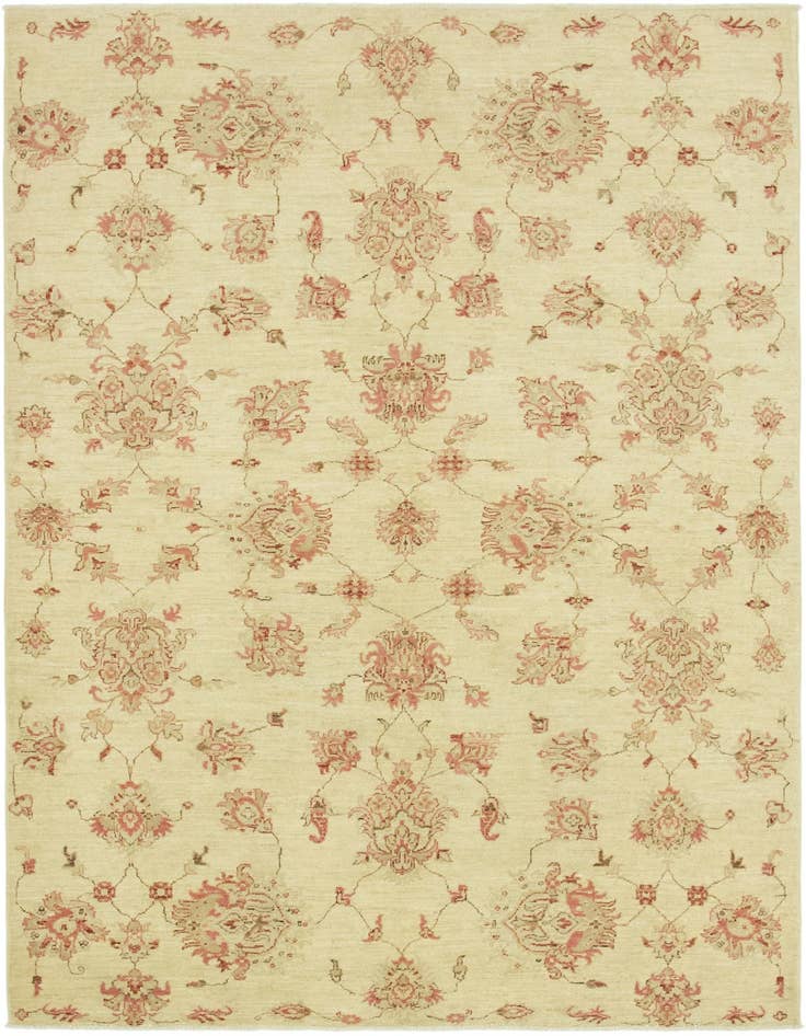 Detail image of 5' 7 x 7' 10 Hand Knotted Peshawar Ziegler Rug