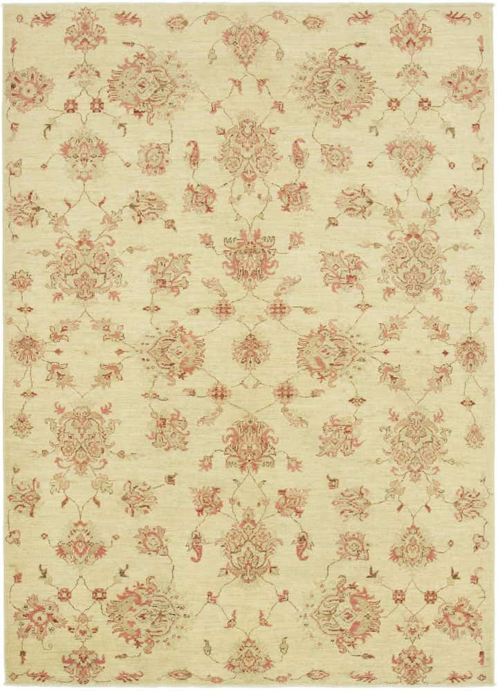 5' 7 x 7' 10 Hand Knotted Peshawar Ziegler Rug