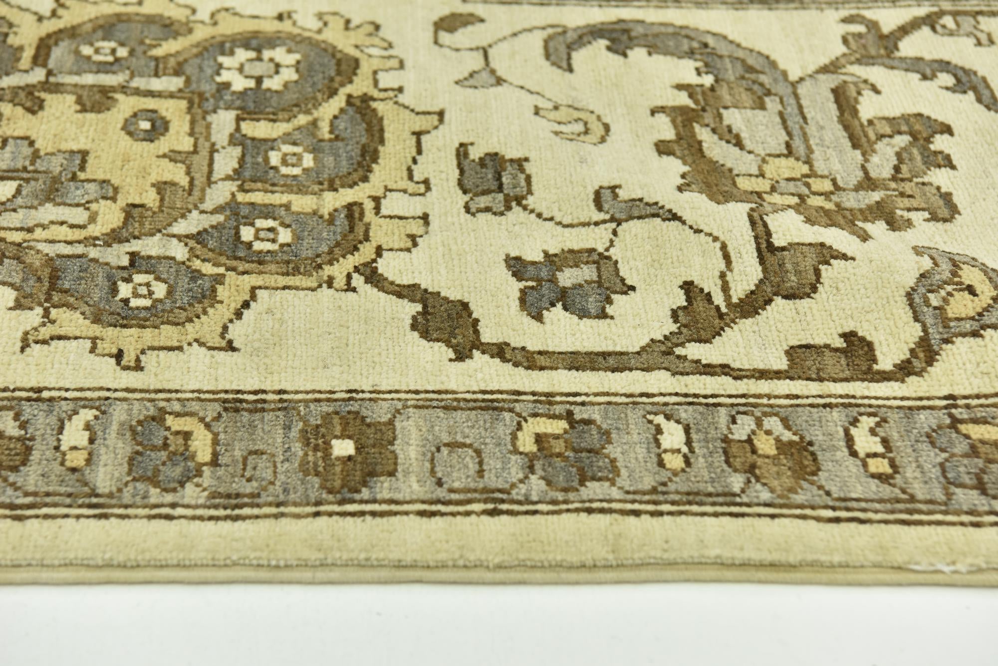 11' 6 x 13' Hand Knotted Peshawar Ziegler Rug