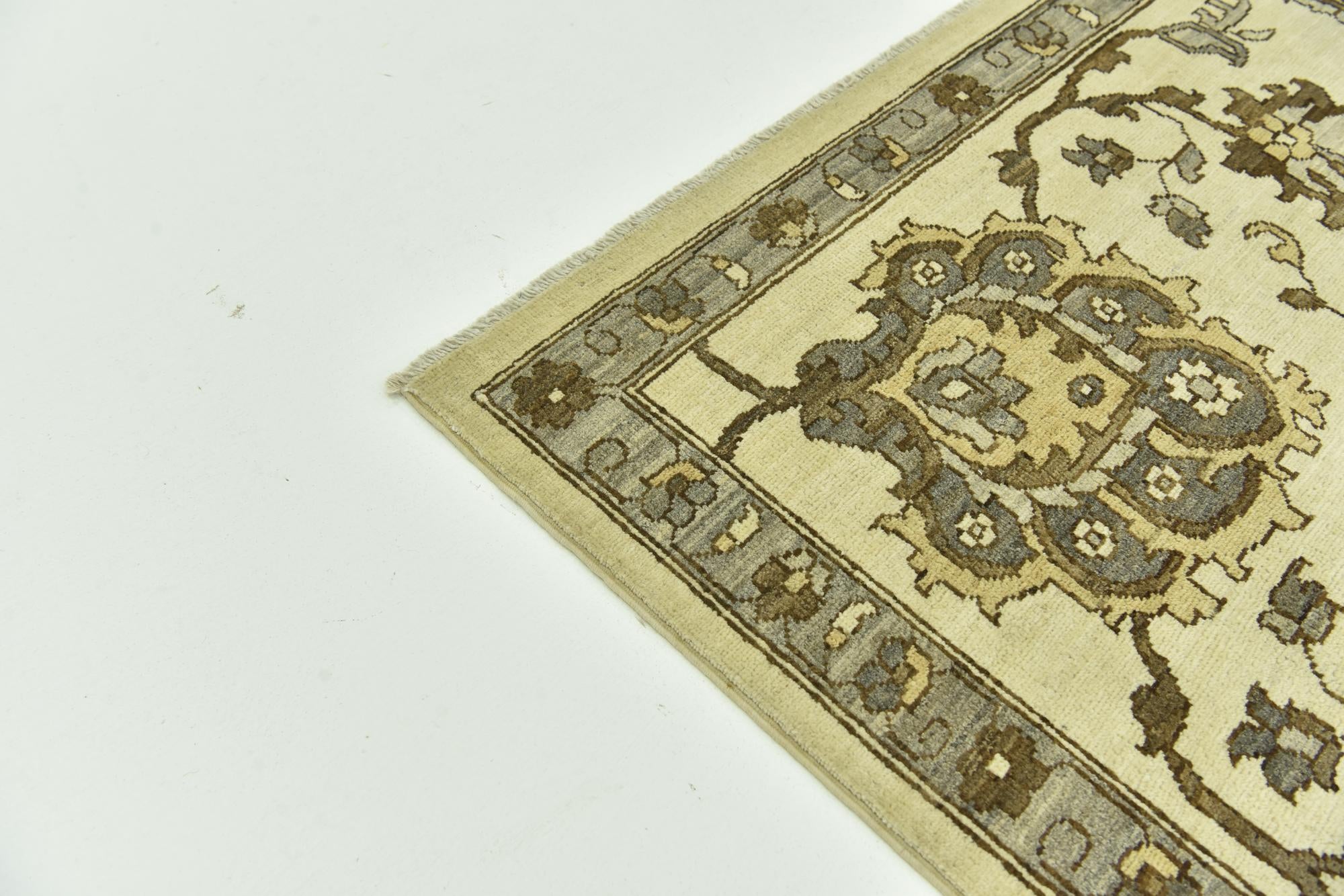11' 6 x 13' Hand Knotted Peshawar Ziegler Rug