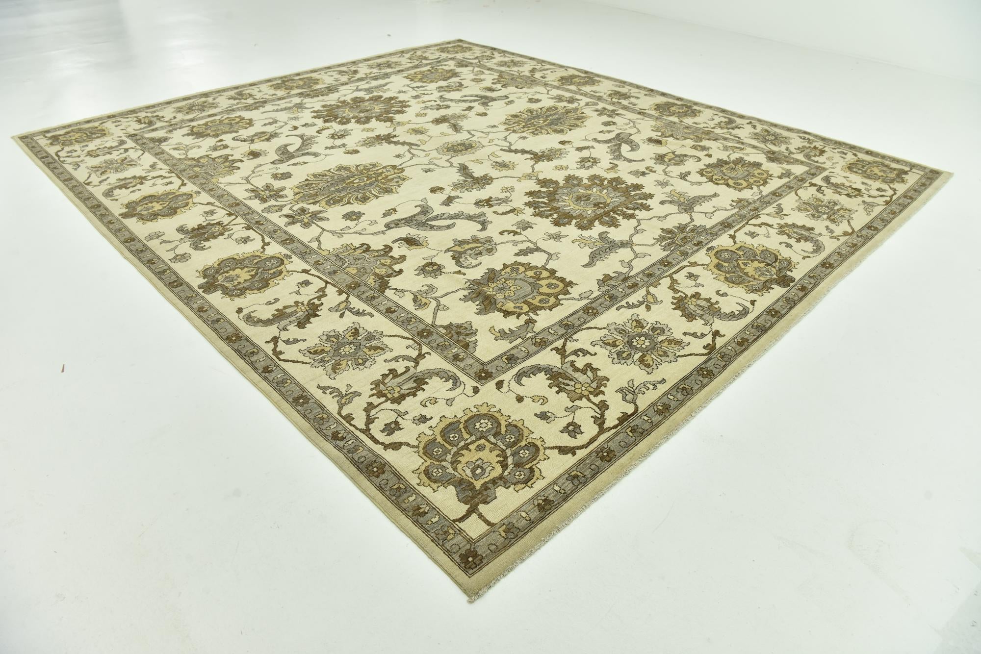 11' 6 x 13' Hand Knotted Peshawar Ziegler Rug