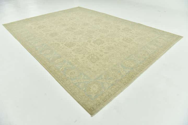 9' 10 x 13' 7 Hand Knotted Peshawar Ziegler Rug