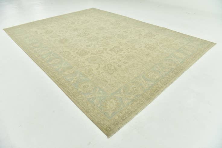 Detail image of 9' 10 x 13' 7 Hand Knotted Peshawar Ziegler Rug