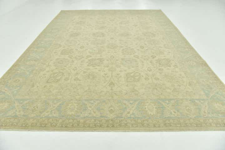 9' 10 x 13' 7 Hand Knotted Peshawar Ziegler Rug