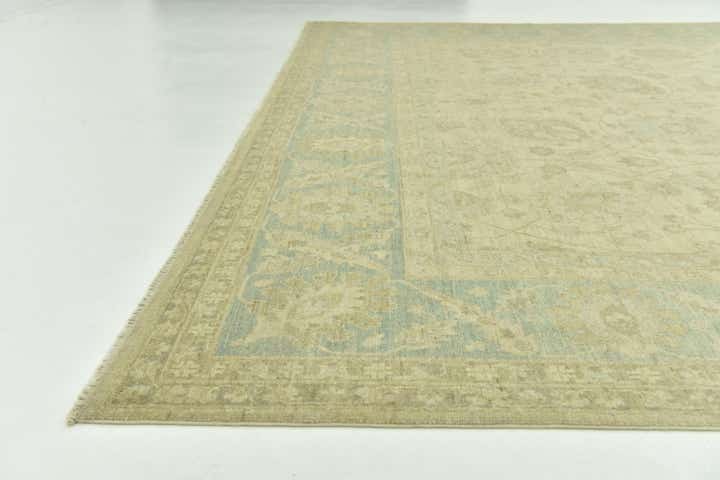9' 10 x 13' 7 Hand Knotted Peshawar Ziegler Rug