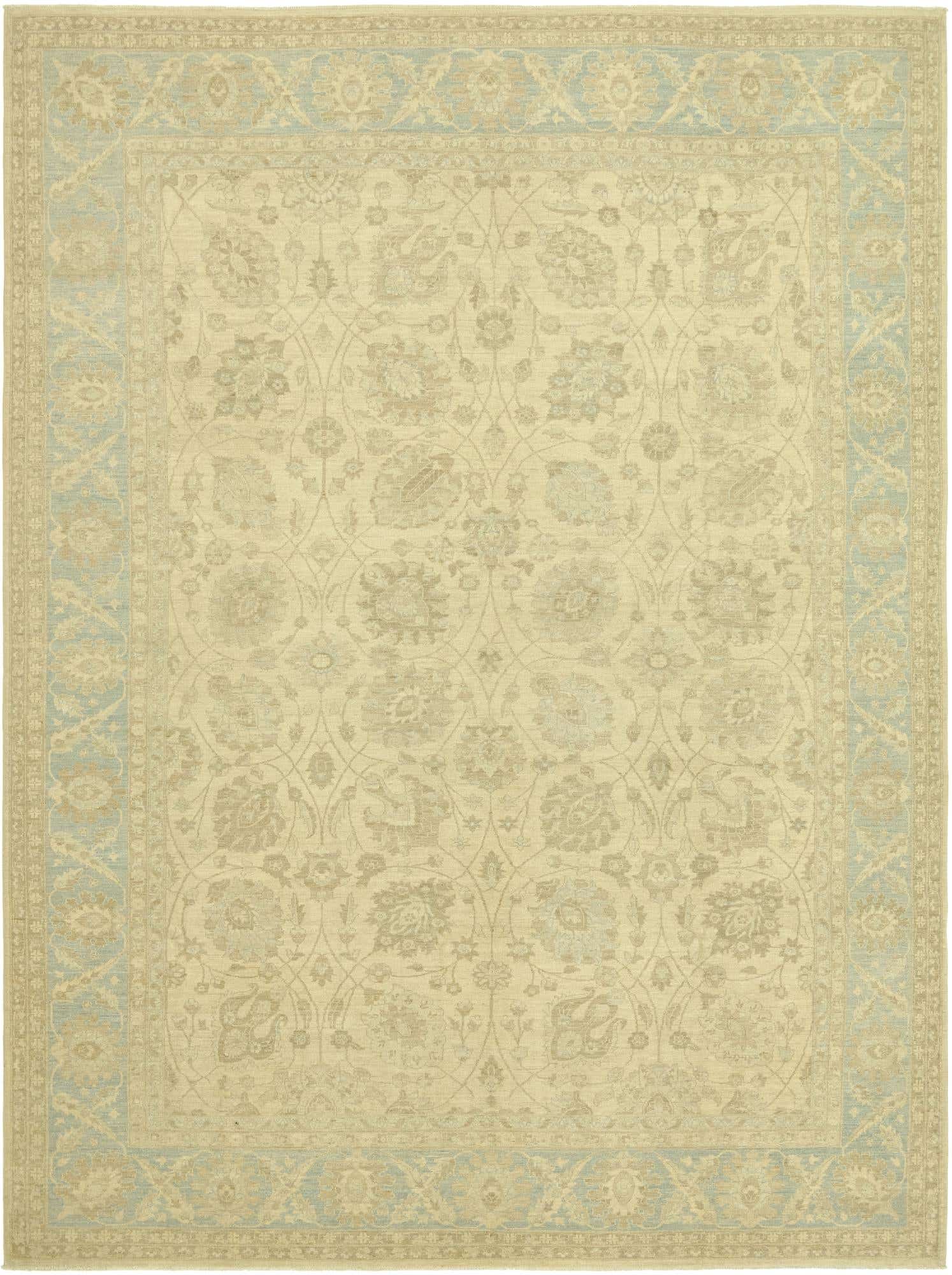 9' 10 x 13' 7 Hand Knotted Peshawar Ziegler Rug