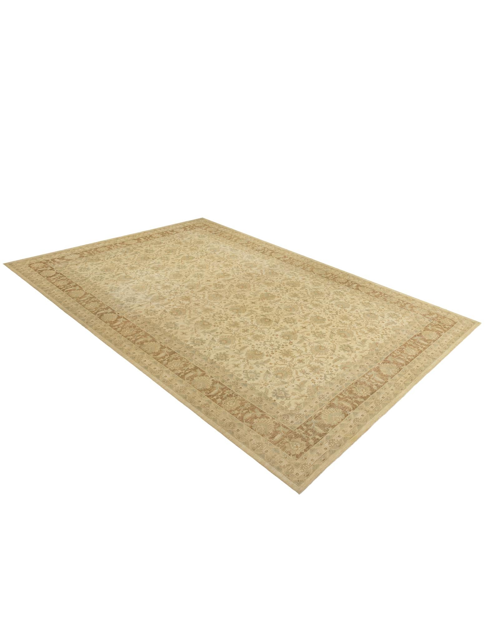 18' x 25' 6 Hand Knotted Peshawar Ziegler Rug