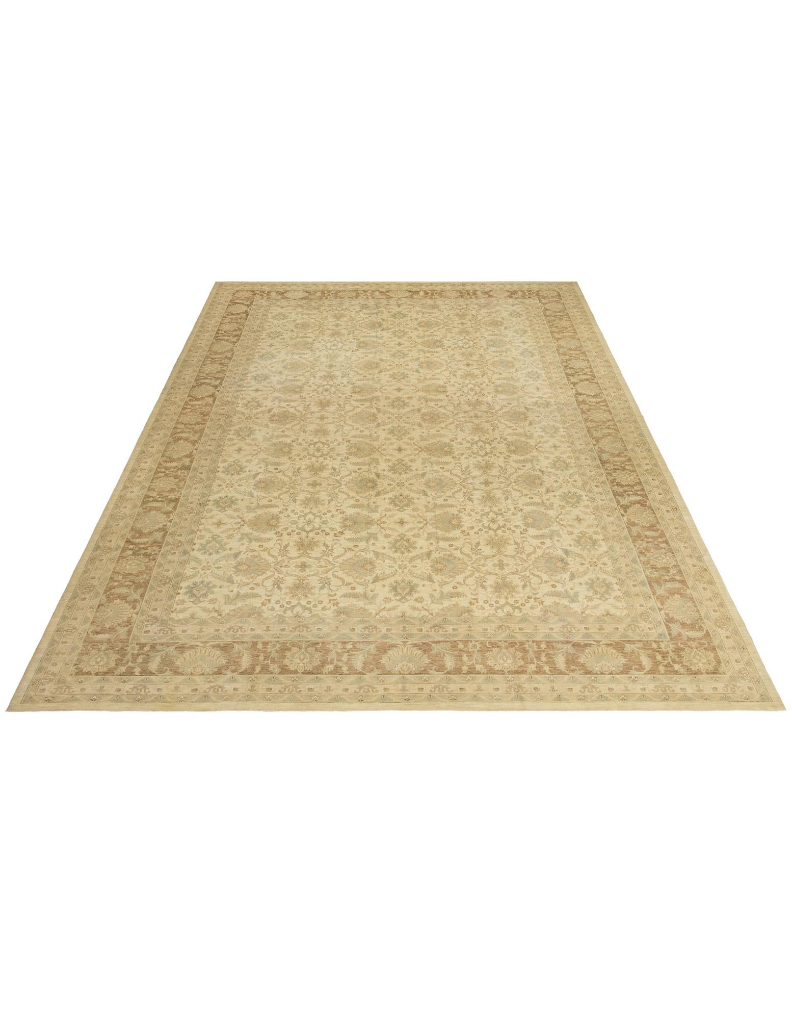 18' x 25' 6 Hand Knotted Peshawar Ziegler Rug