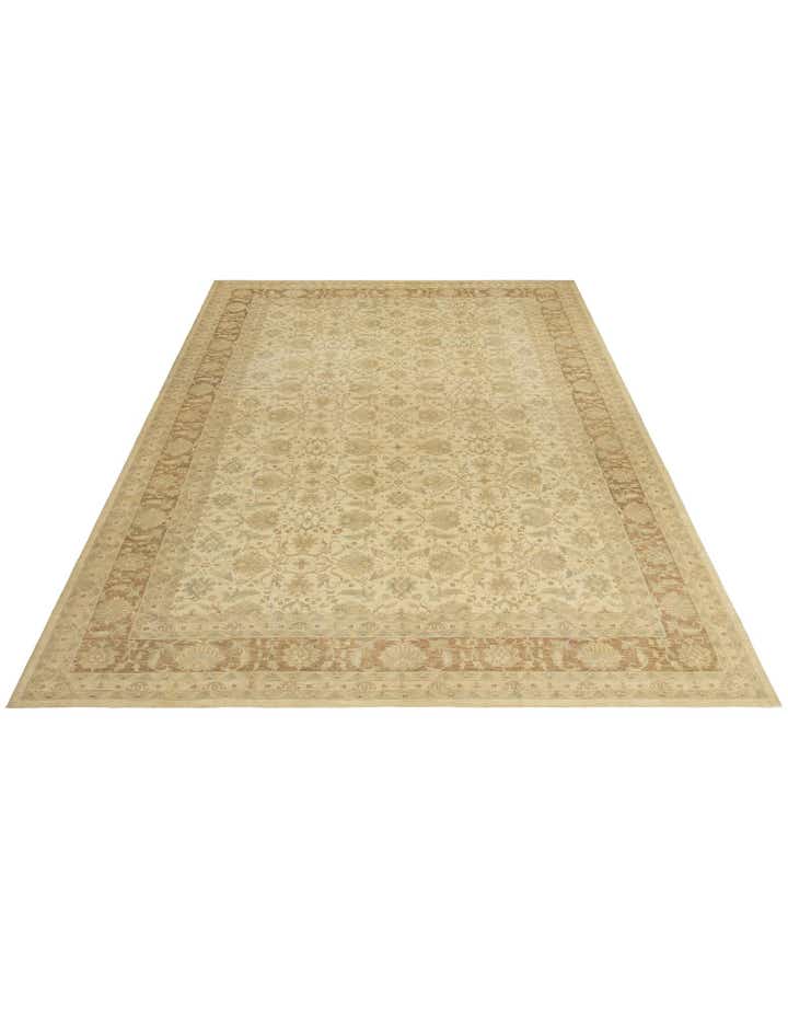 18' x 25' 6 Hand Knotted Peshawar Ziegler Rug