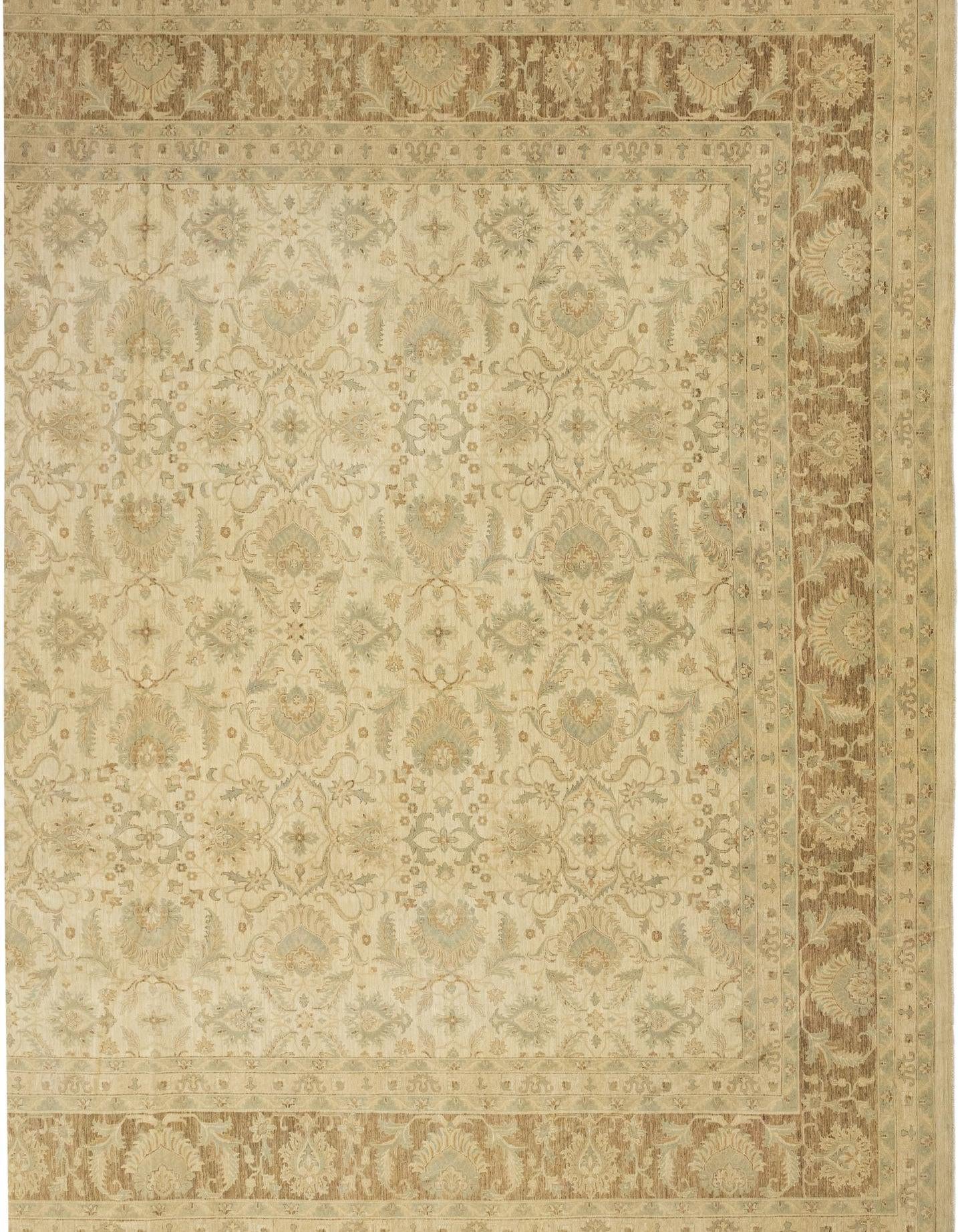 18' x 25' 6 Hand Knotted Peshawar Ziegler Rug