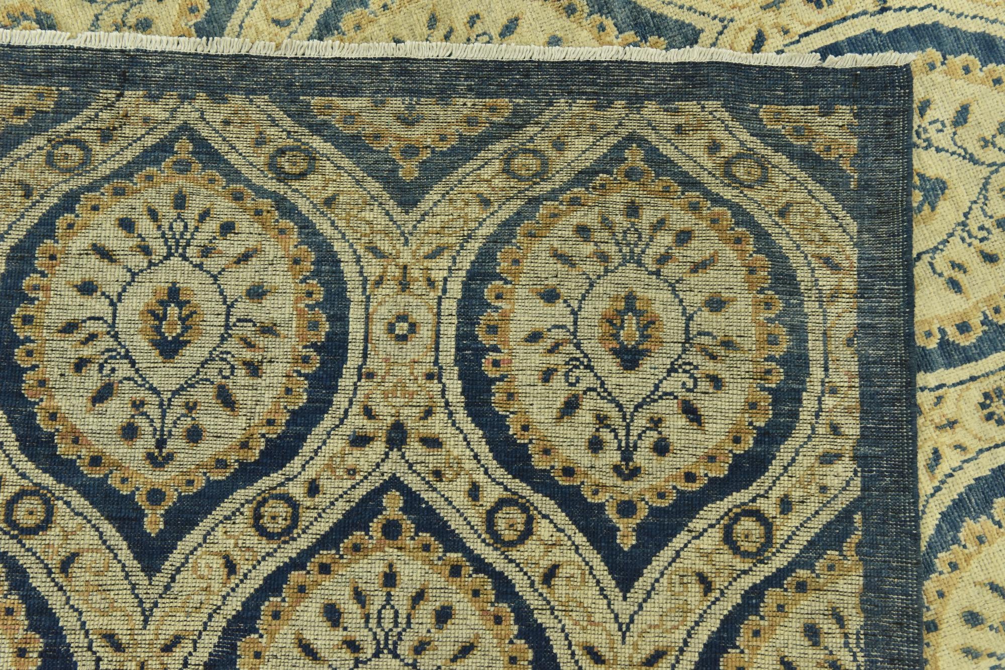 8' 10 x 12' Hand Knotted Peshawar Ziegler Rug