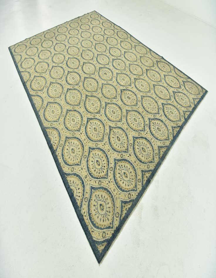 Detail image of 8' 10 x 12'  Hand Knotted Peshawar Ziegler Rug