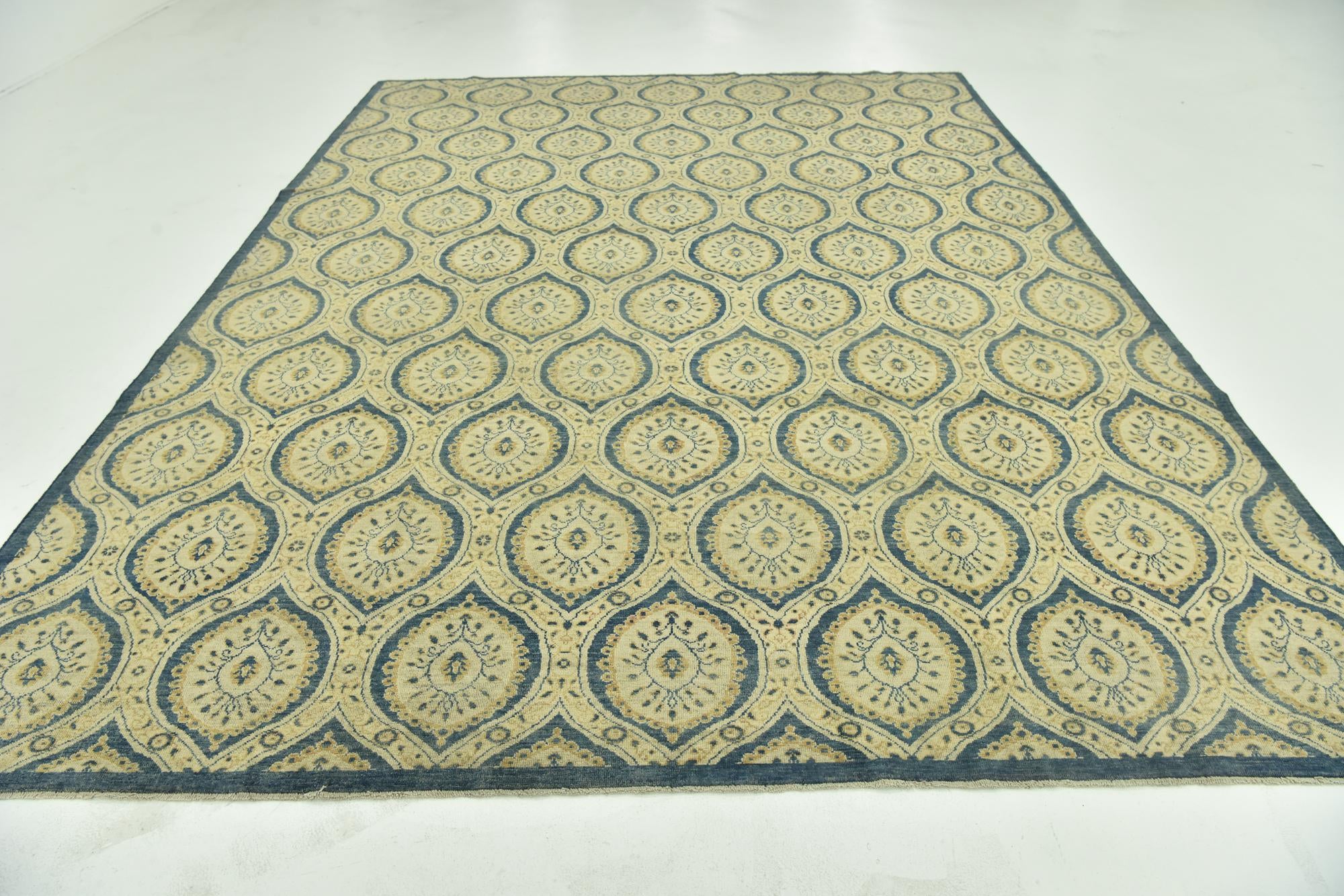 8' 10 x 12' Hand Knotted Peshawar Ziegler Rug