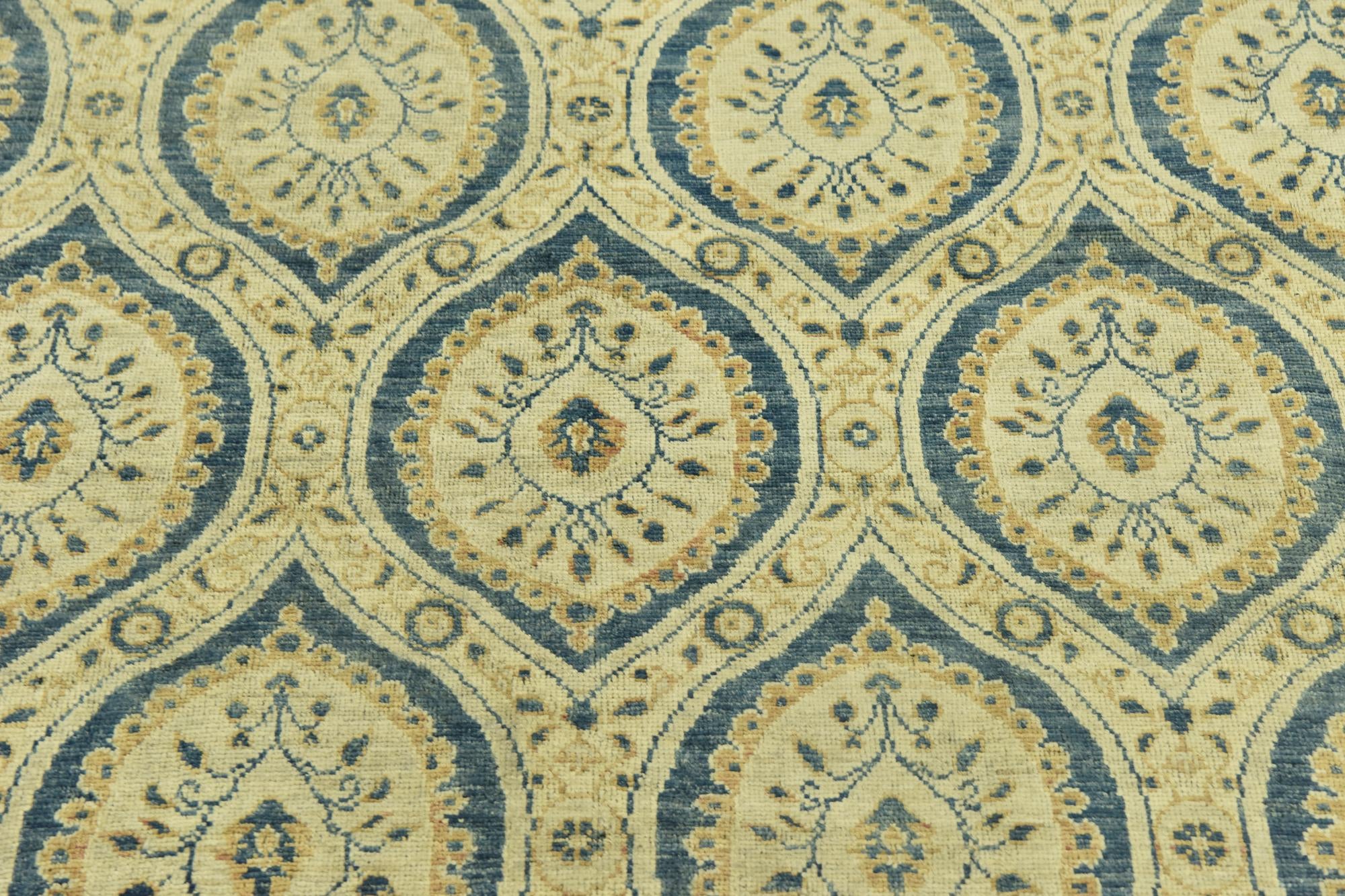 8' 10 x 12' Hand Knotted Peshawar Ziegler Rug
