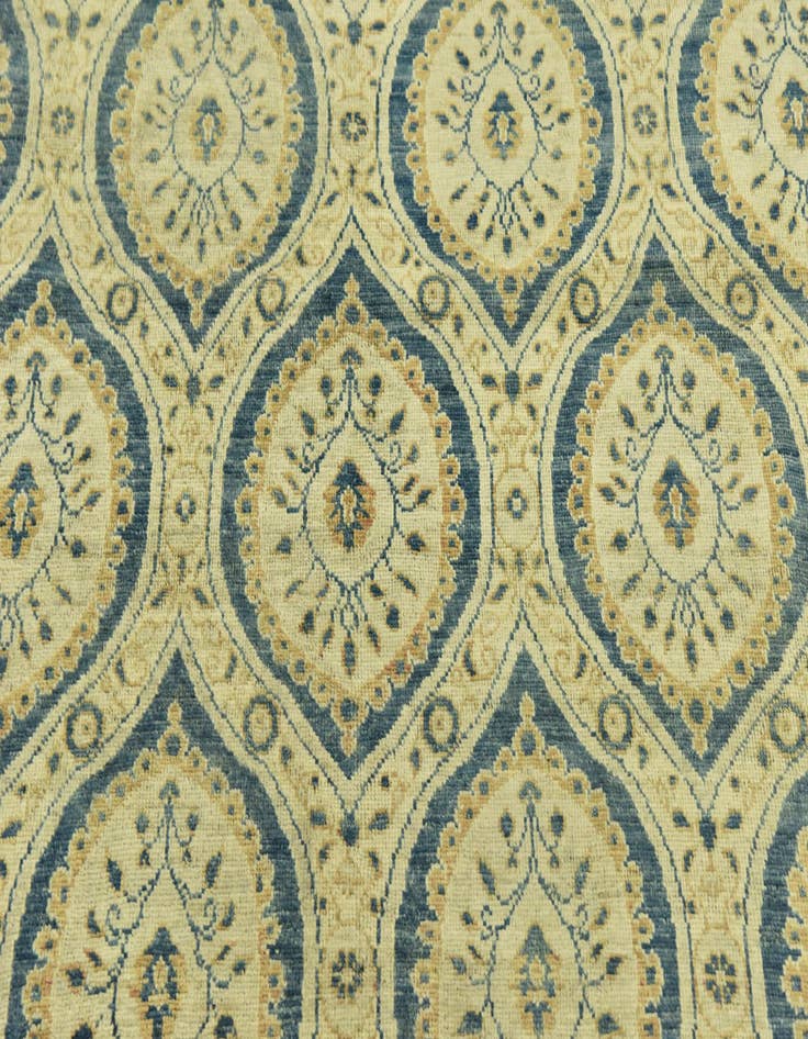 Detail image of 8' 10 x 12'  Hand Knotted Peshawar Ziegler Rug