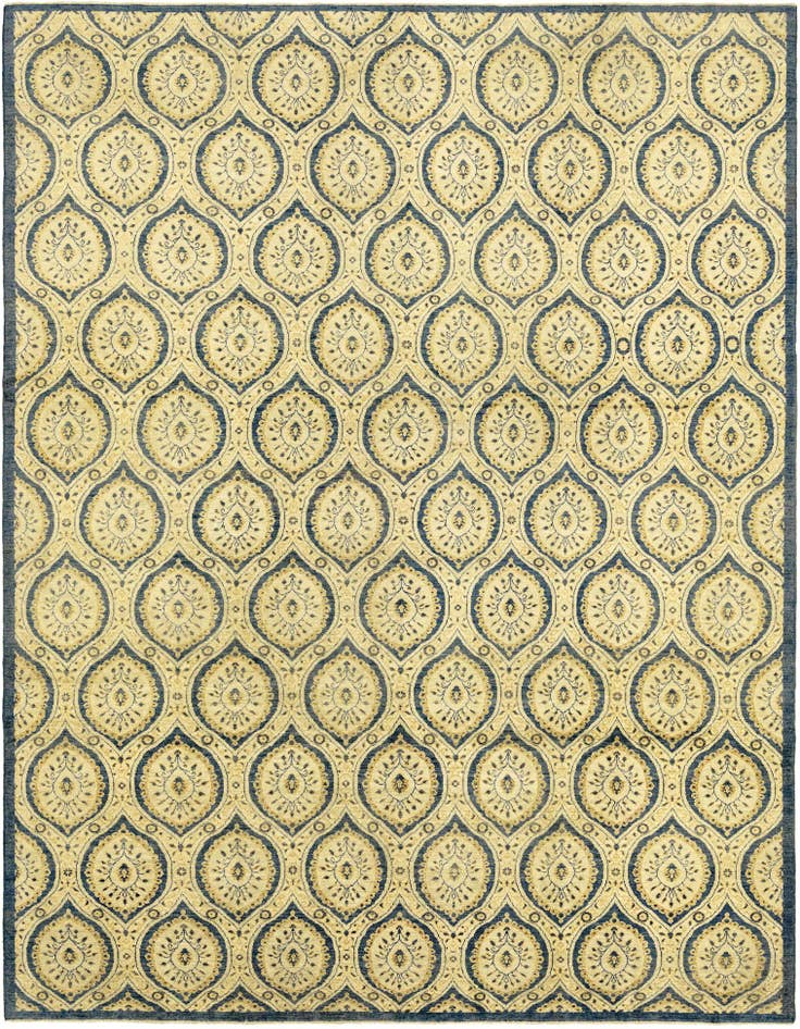 Detail image of 8' 10 x 12' Hand Knotted Peshawar Ziegler Rug